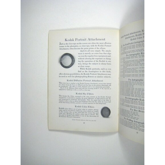 Vintage 1924 Kodak Catalog Eastman Kodak Co Camera Supplies Booklet READ - Picture 8 of 11